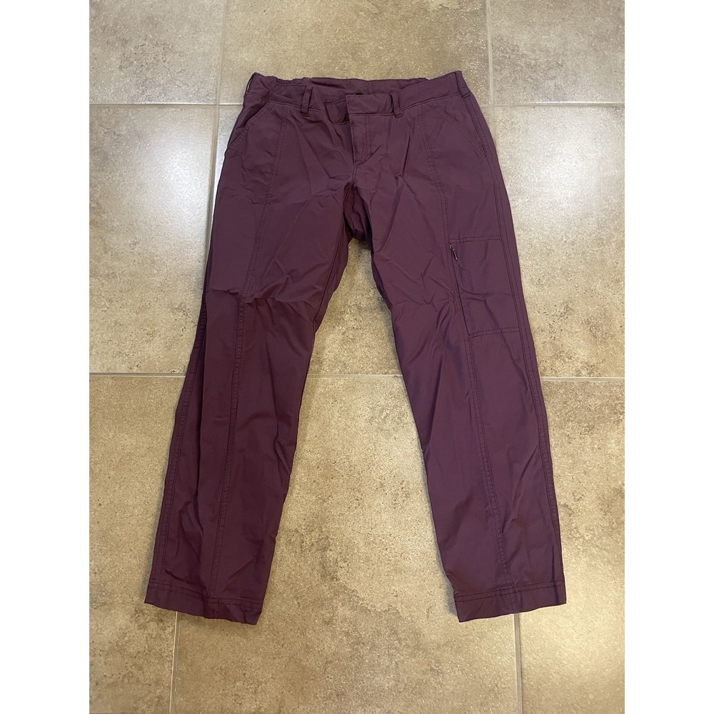 KIRKLAND Womens Sz 2 Burgundy Nylon Blend Performance Trail Hiking Pants